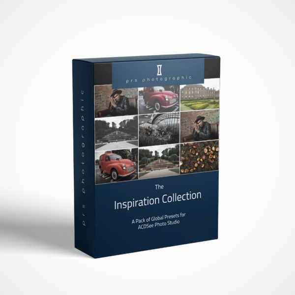Product box for the Inspiration Collection pack of ACDSee presets